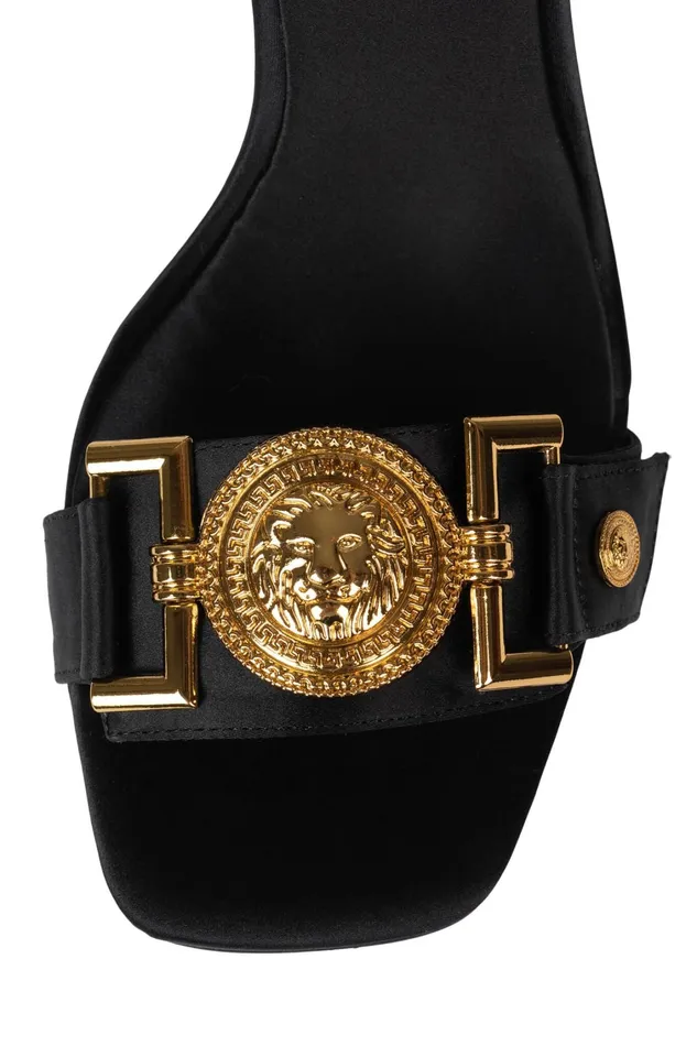 Women Wedge Jeffrey Campbell LEONITE Black Satin Gold