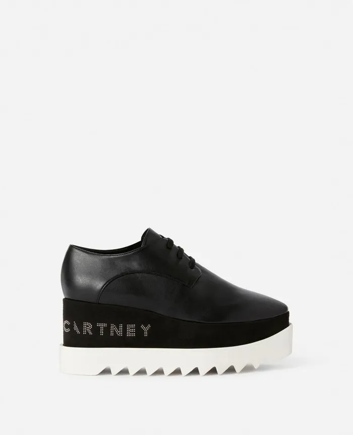 Women Wedges Stella McCartney Elyse Platforms Black
