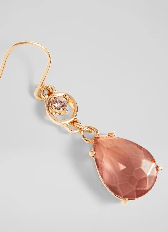 Women Witney Pink Crystal Drop Earrings LKBennett Jewellery Women Witney Pink Crystal Drop Earrings LKBennett Jewellery
