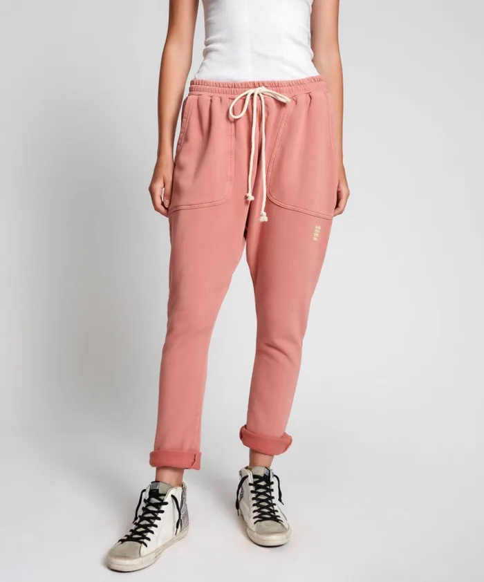 WORN PINK CARGO SWEAT PANTS Women One Teaspoon Bottoms WORN PINK CARGO SWEAT PANTS Women One Teaspoon Bottoms
