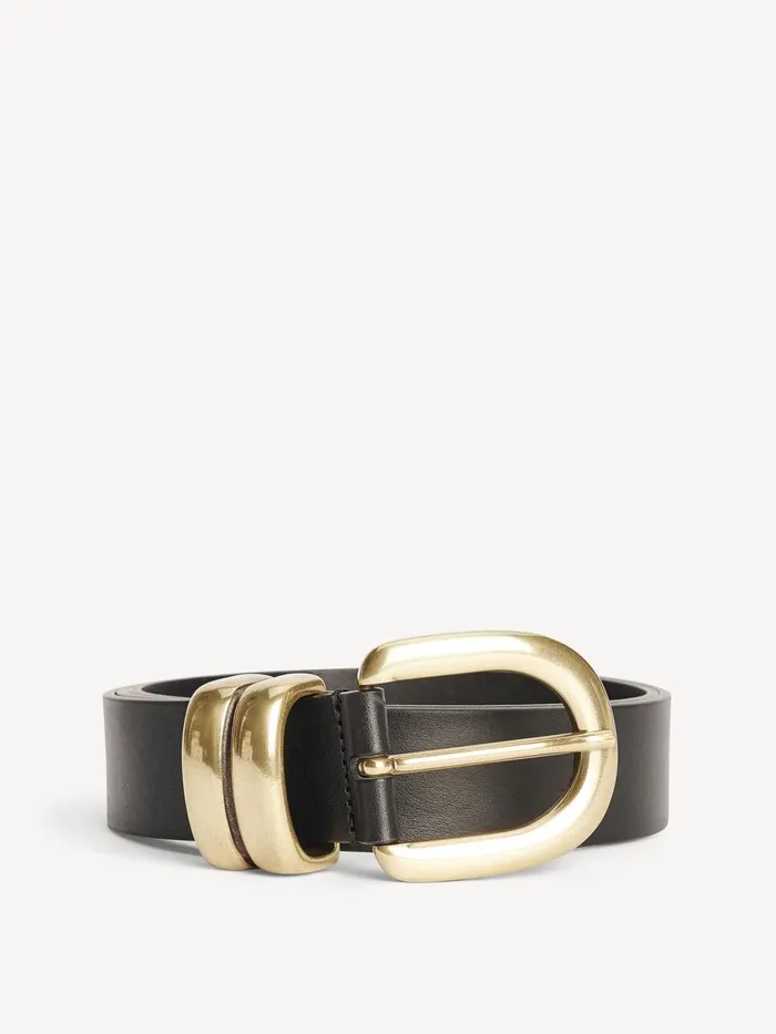 Zoira Leather Belt Black Women By Malene Birger Belts