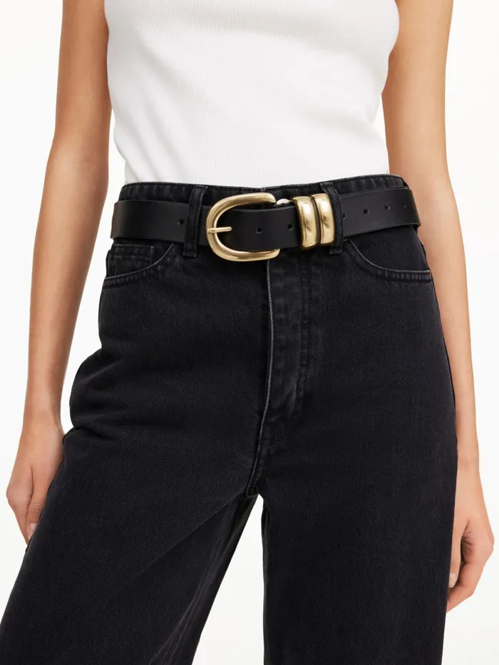 Zoira Leather Belt Black Women By Malene Birger Belts